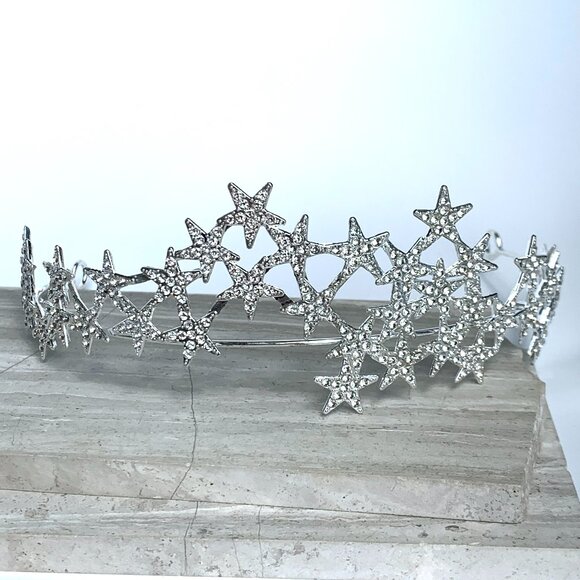 NEW~ Anthropologie Serefina Sparkly Celestial Special Occasion Tiara main image 5